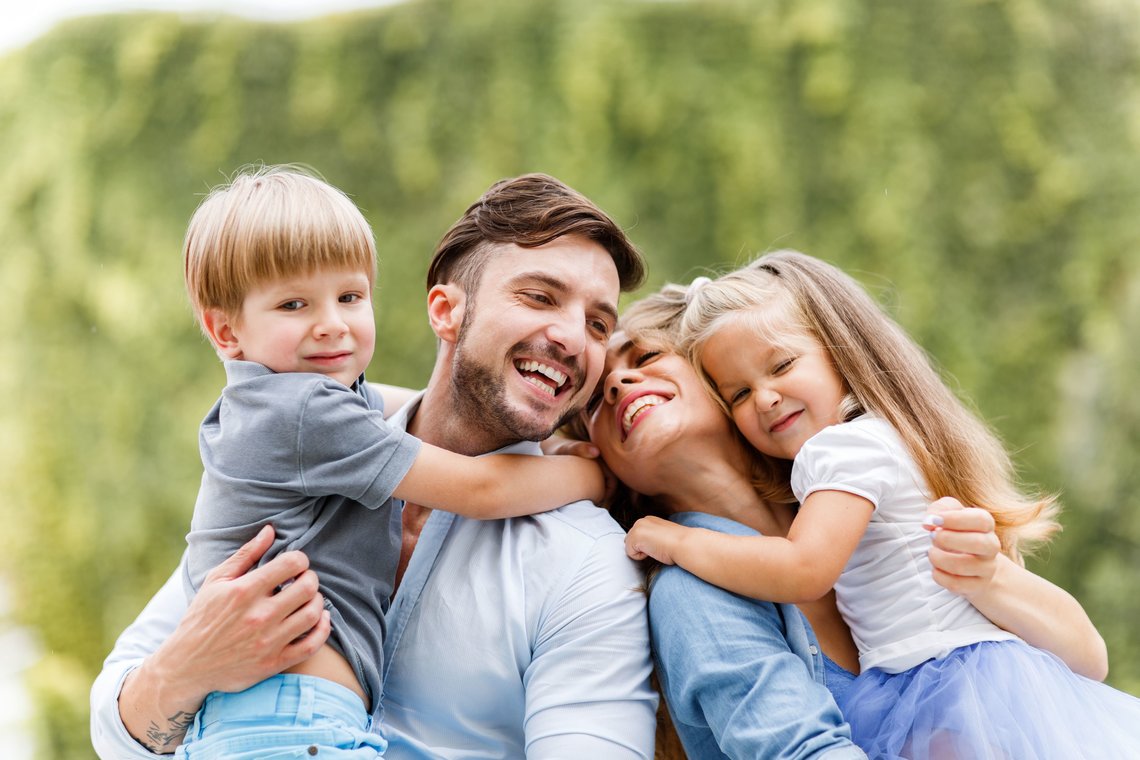 Endlich Zeit für die ganze Familie, zusammen auf Familienkur